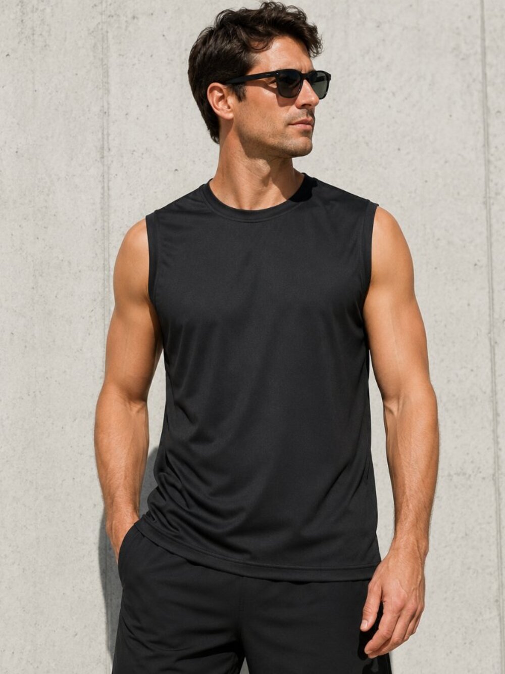 Tek Gear Dry Tek Sleeveless Performance Shirt‎ Navy Men's L